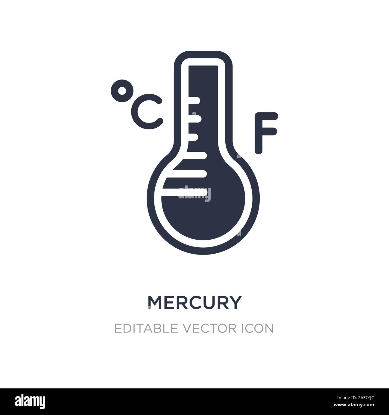 Mercury thermometer for outdoor temperature Vector Image