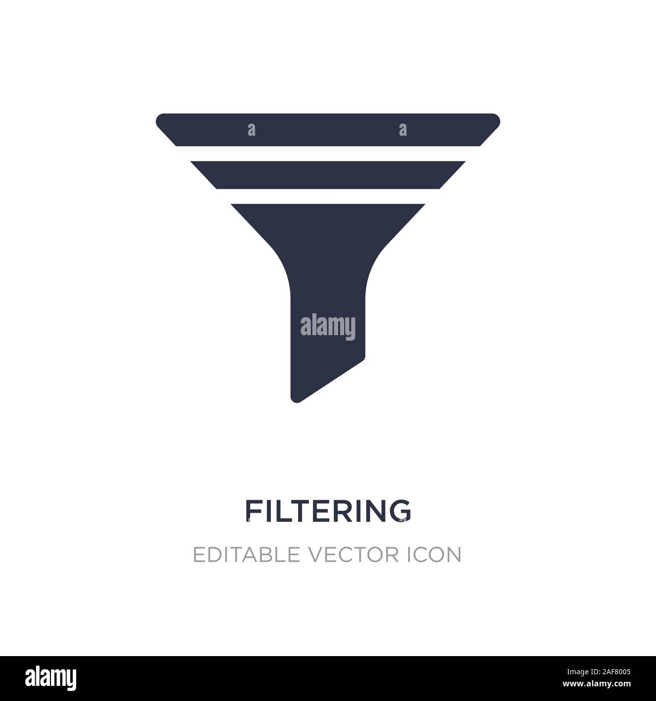 filtering icon on white background. Simple element illustration from ...