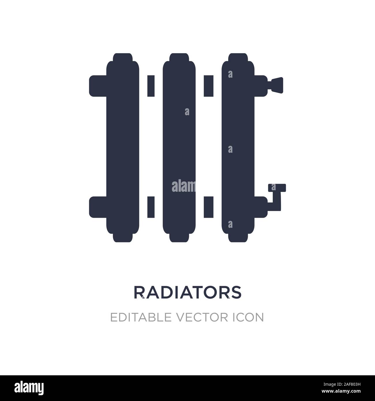 radiators icon on white background. Simple element illustration from ...