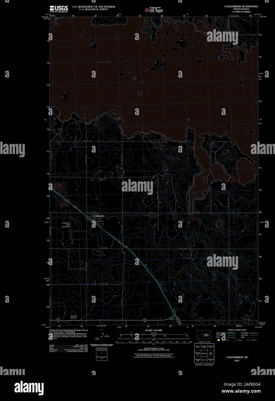 Coleharbor north dakota map hires stock photography and images Alamy