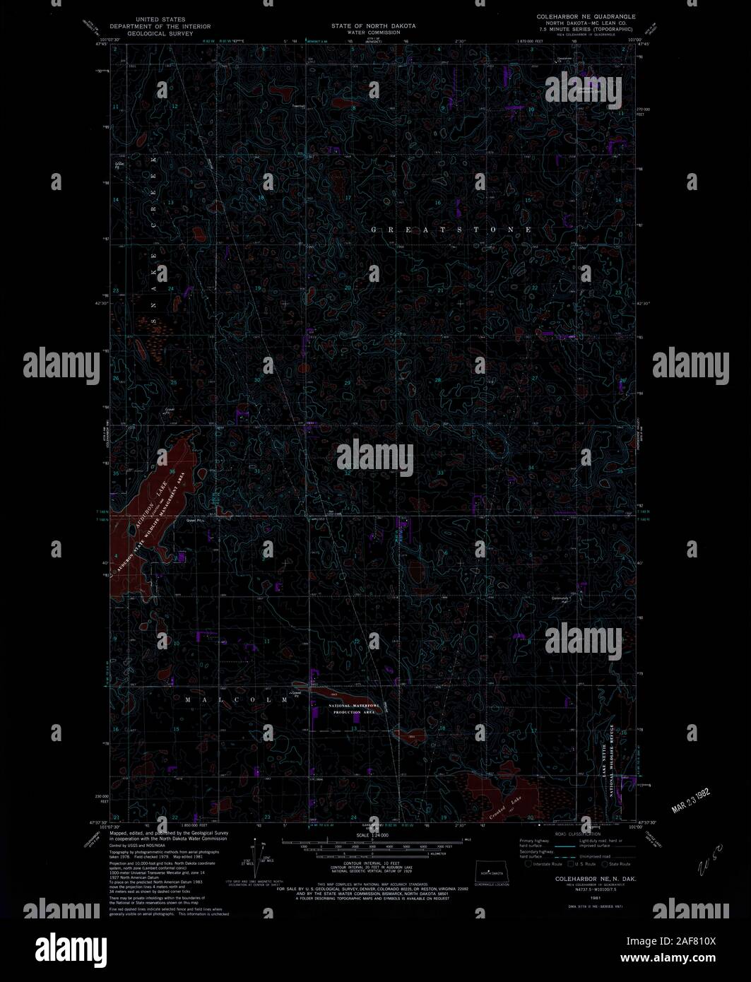 Map of coleharbor hires stock photography and images Alamy