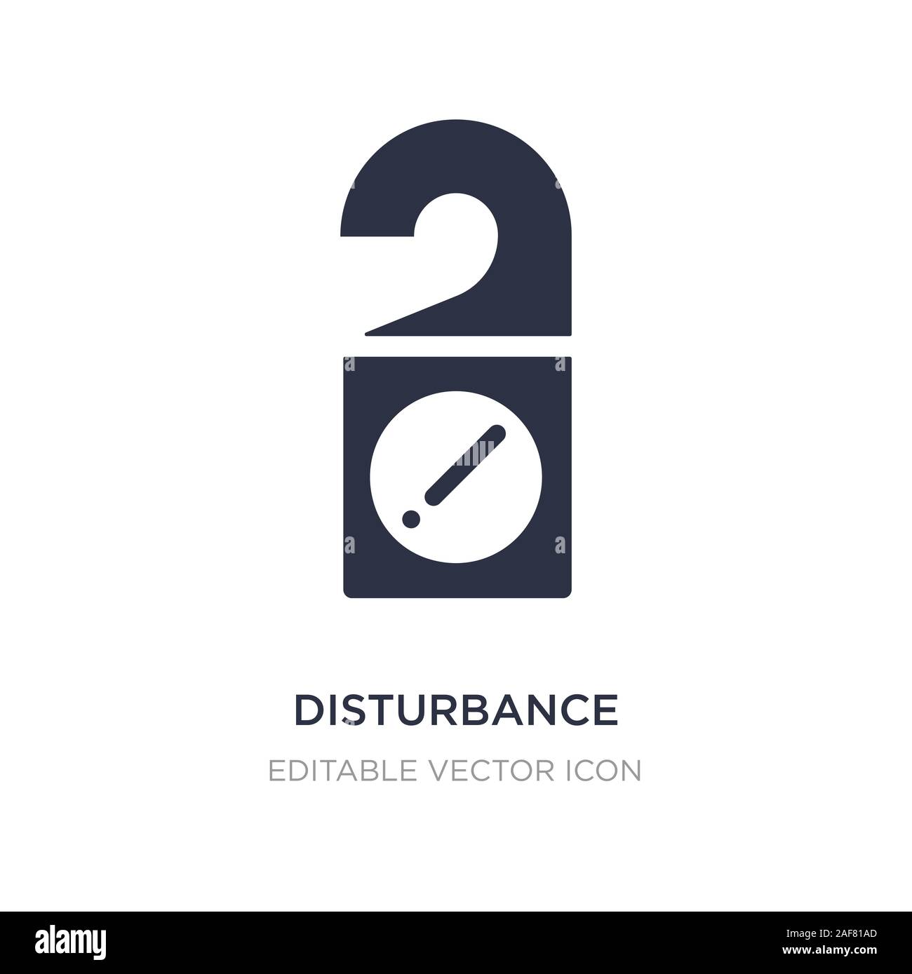disturbance icon on white background. Simple element illustration from ...
