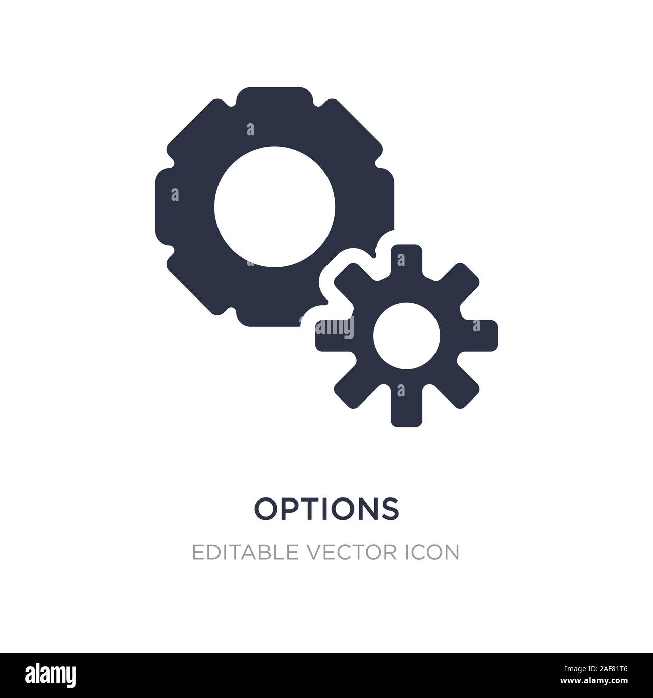 options icon on white background. Simple element illustration from ...