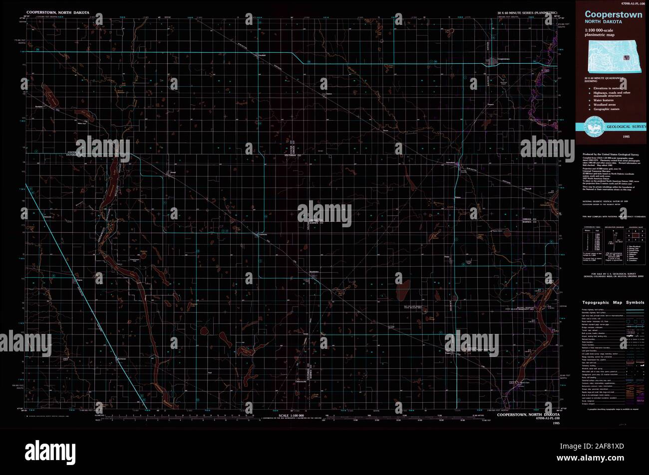 Map of cooperstown hires stock photography and images Alamy