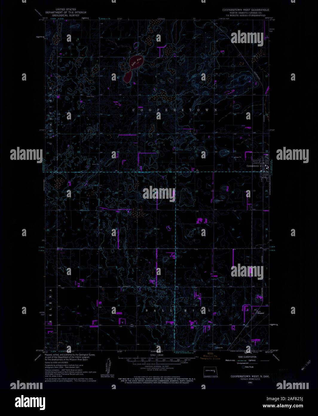 Map of cooperstown hires stock photography and images Alamy