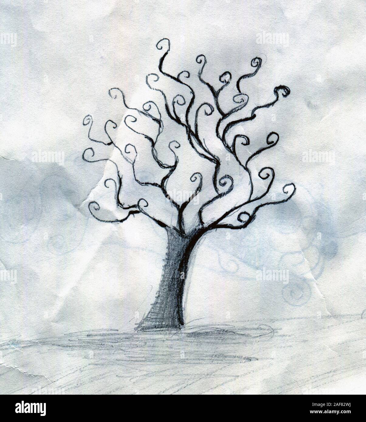 Tree Sketch Stock Photos and Images  123RF