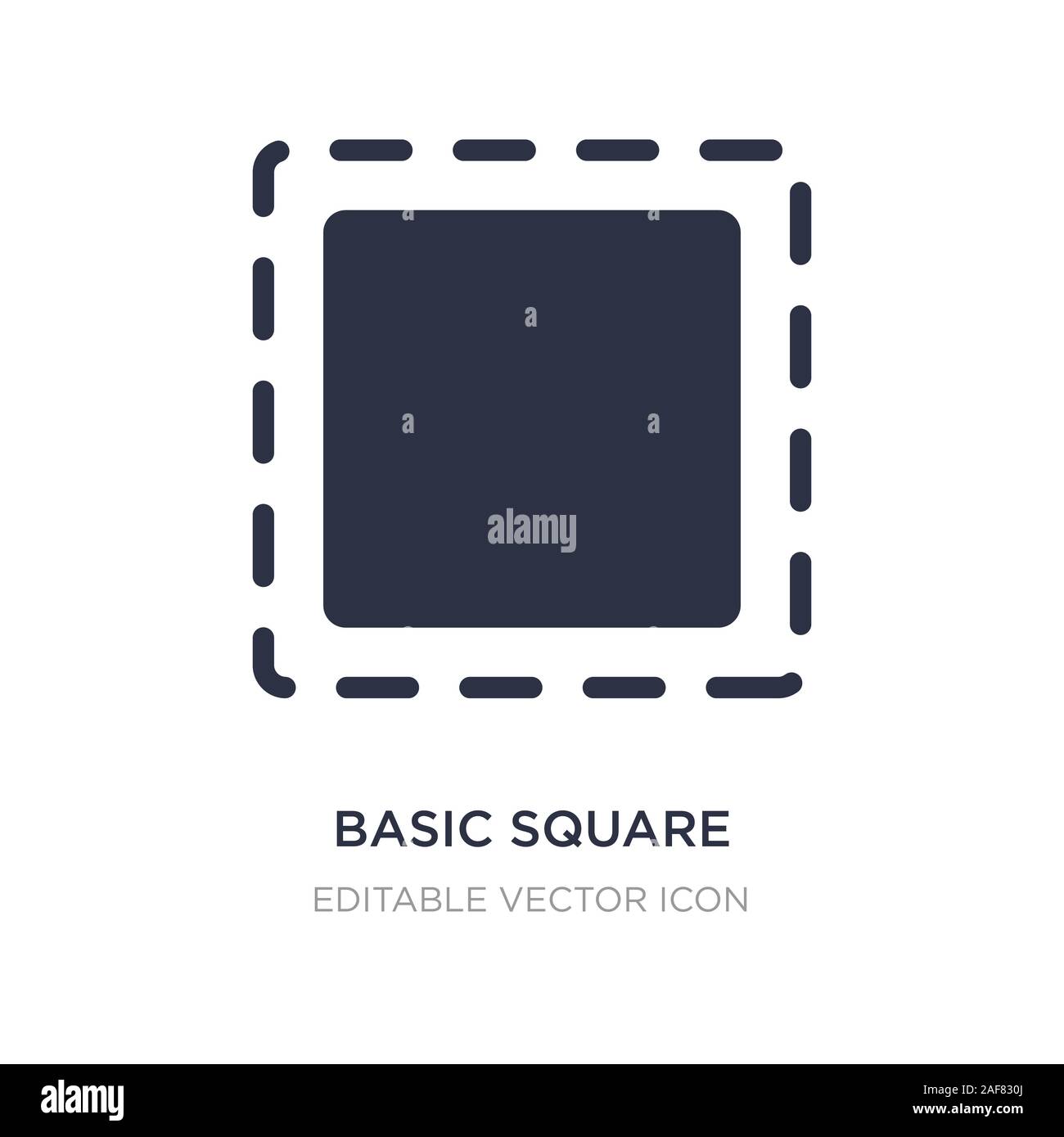basic square icon on white background. Simple element illustration from ...