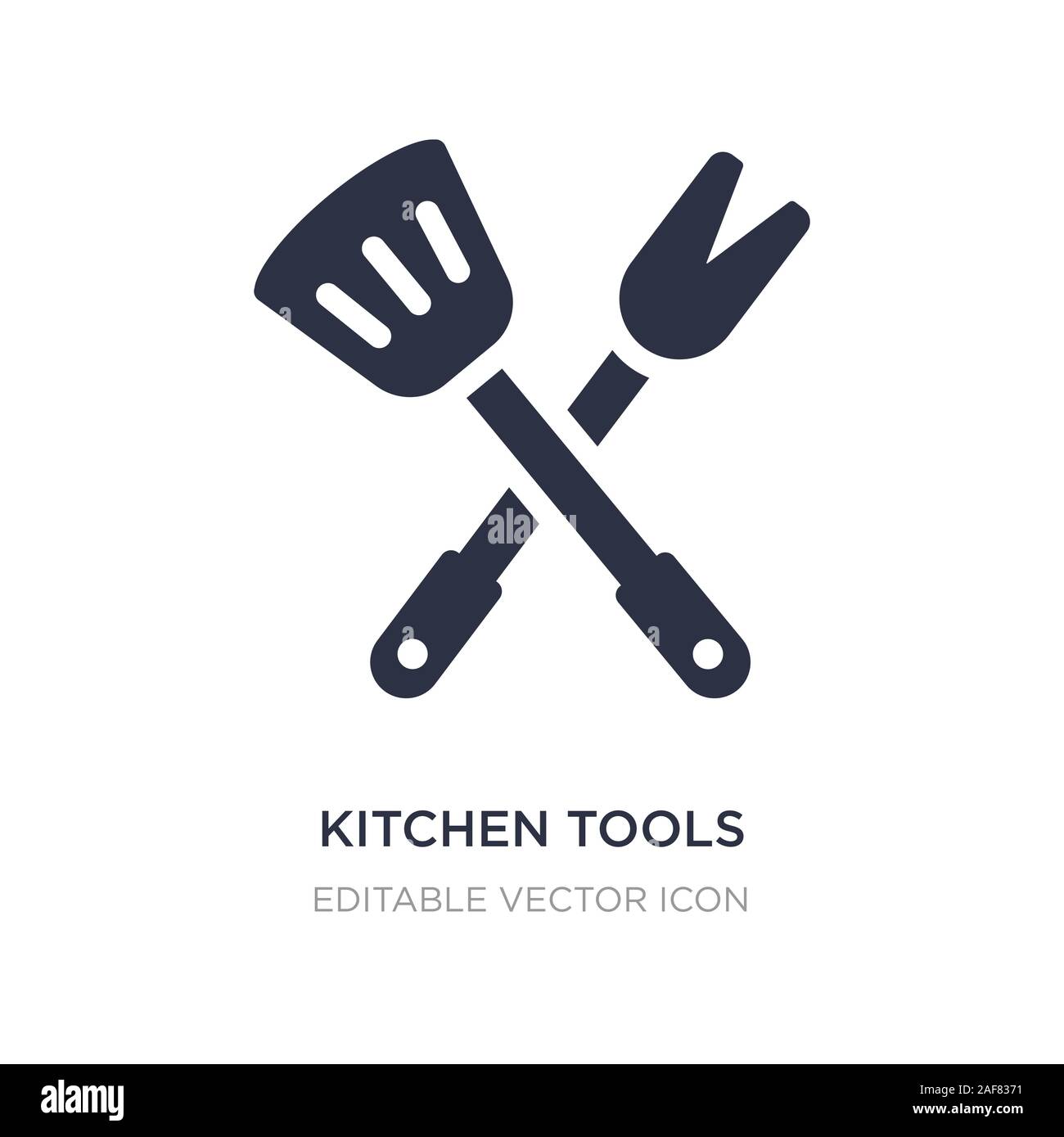 kitchen tools icon on white background. Simple element illustration