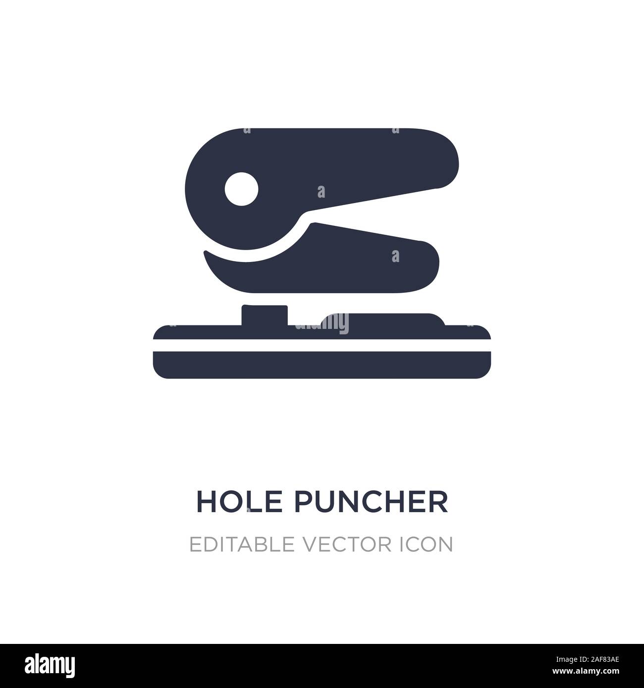 hole puncher icon on white background. Simple element illustration from