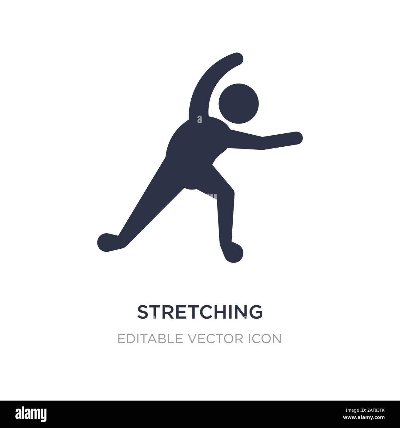 stretching icon on white background. Simple element illustration from ...
