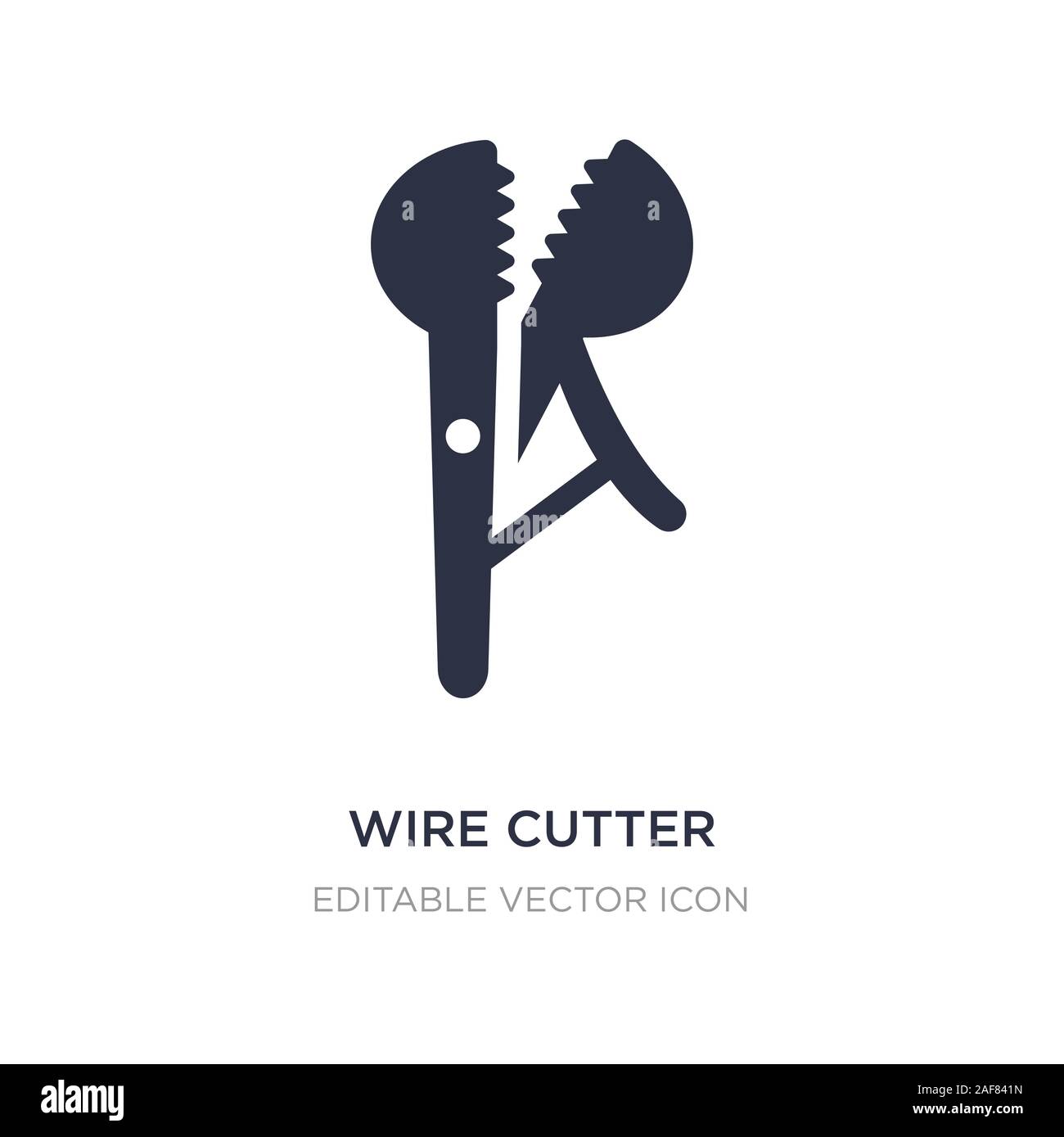 wire cutter icon on white background. Simple element illustration from