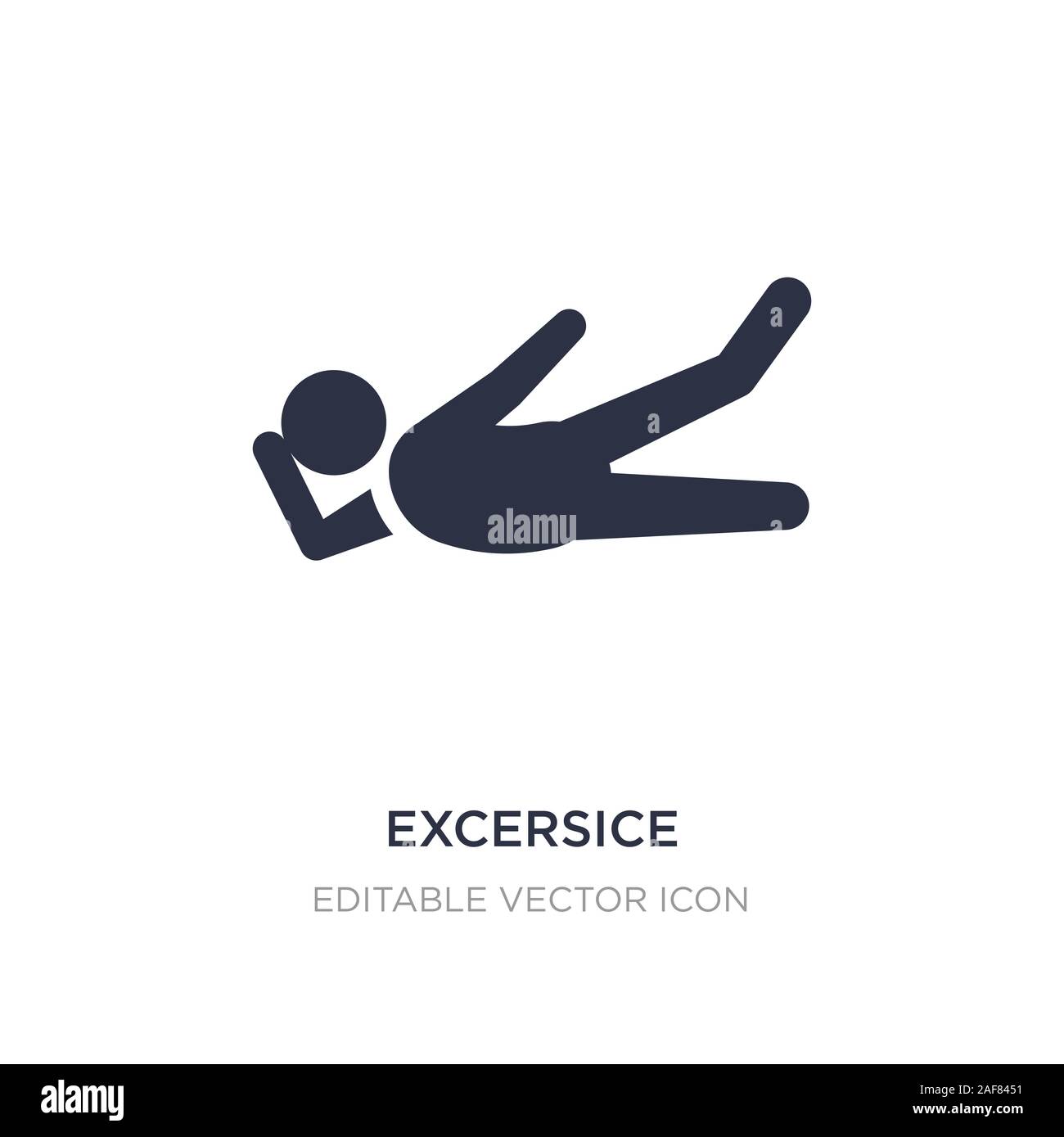 excersice icon on white background. Simple element illustration from ...