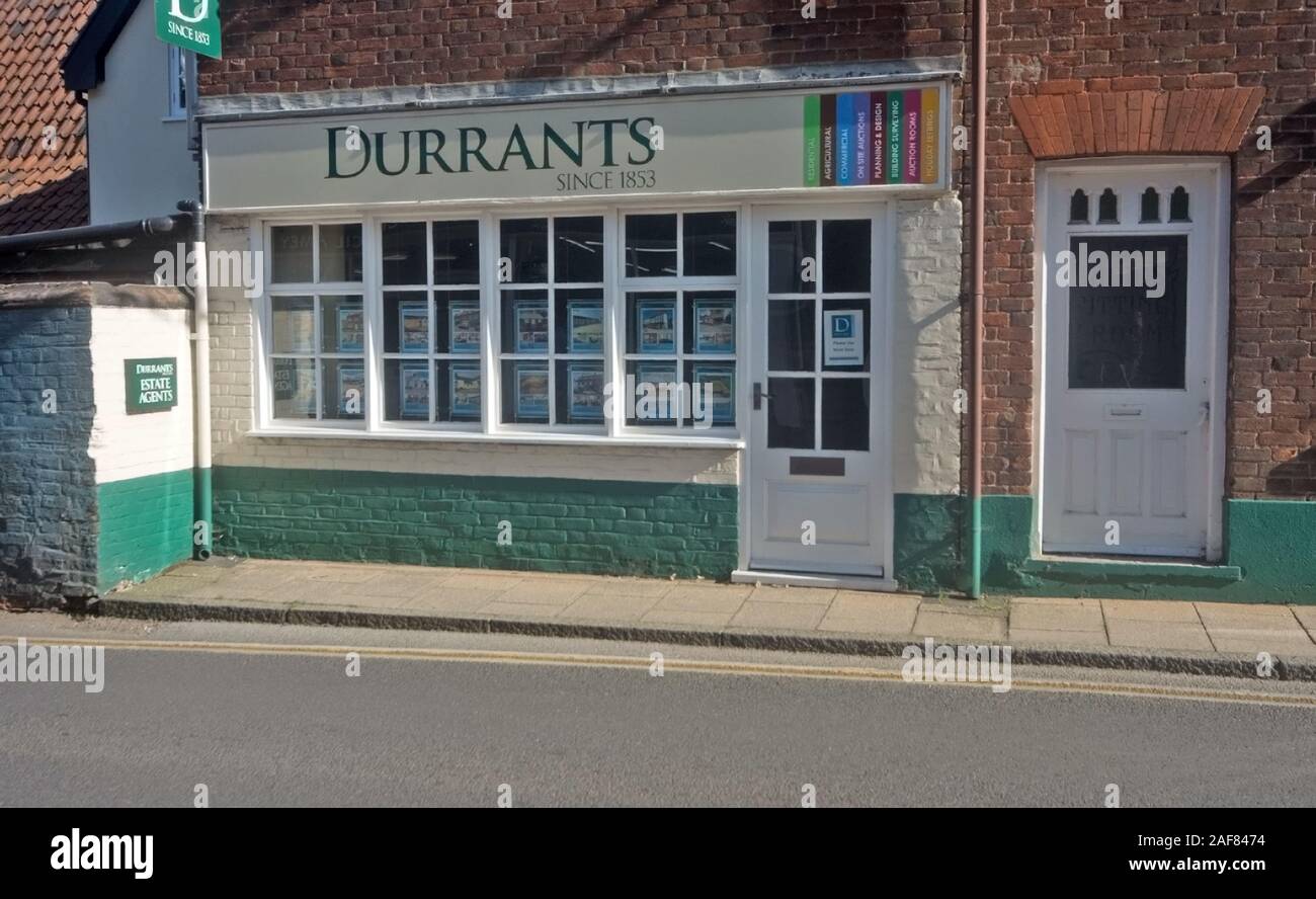 Harleston Estate Agent Norfolk Stock Photo Alamy