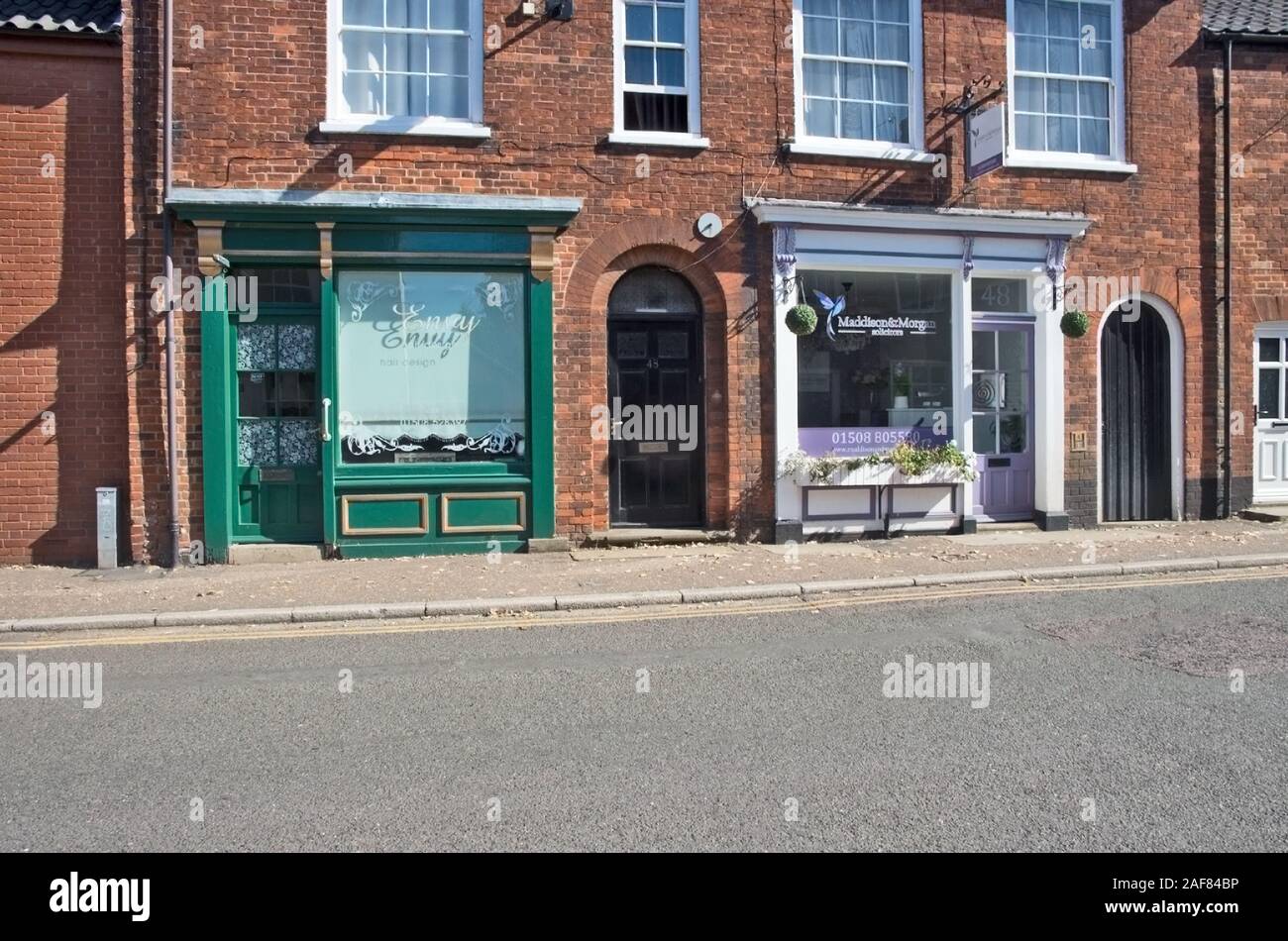 Harleston Shops Norfolk Stock Photo Alamy