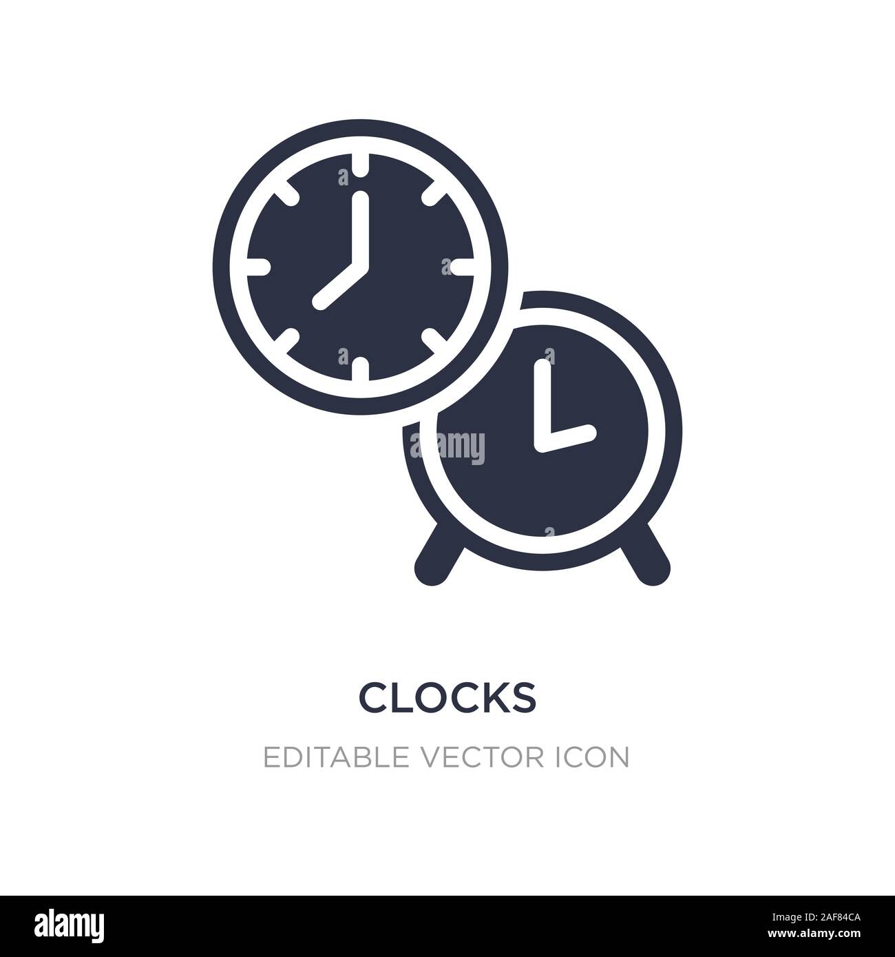 clocks icon on white background. Simple element illustration from Tools