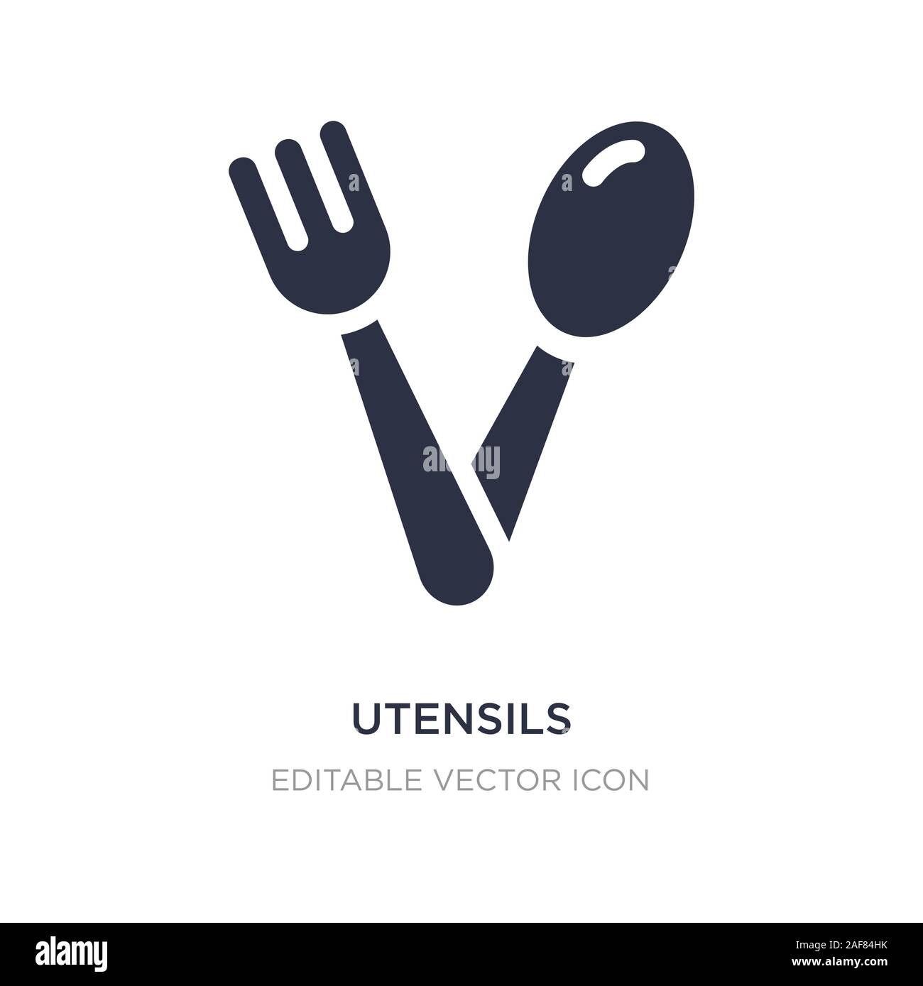 utensils icon on white background. Simple element illustration from