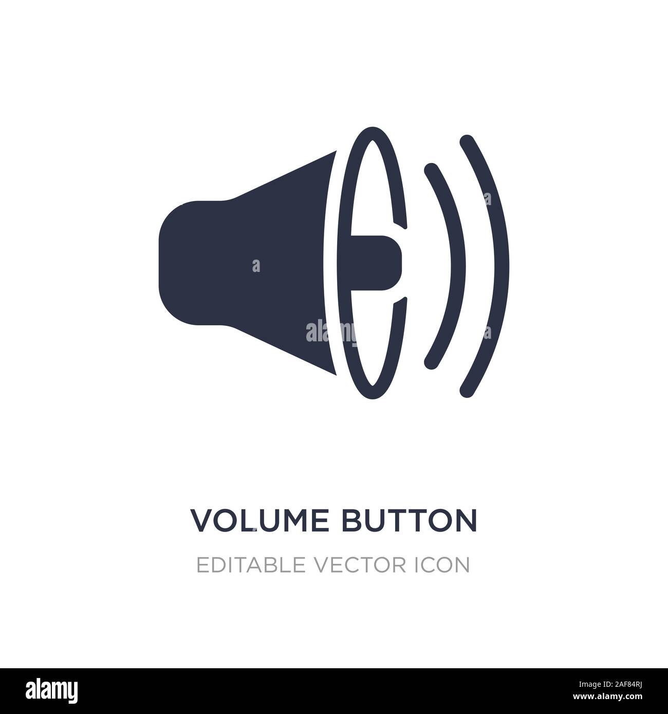 volume button icon on white background. Simple element illustration ...