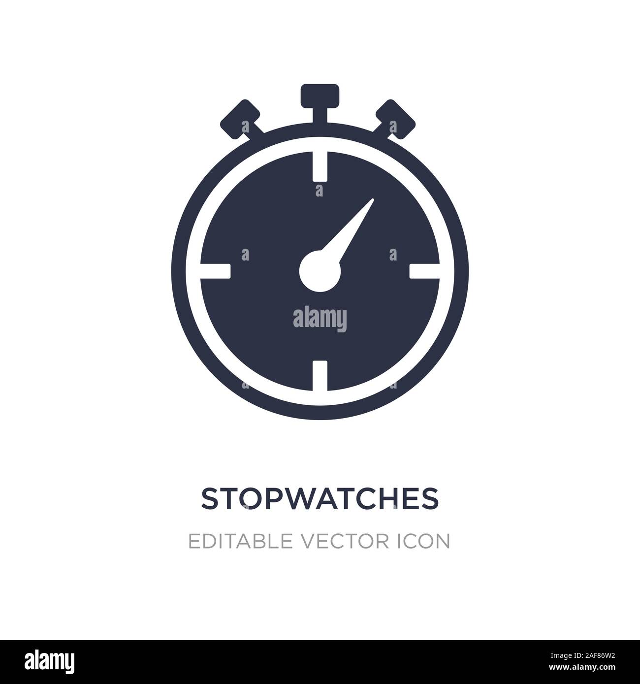 stopwatches icon on white background. Simple element illustration from