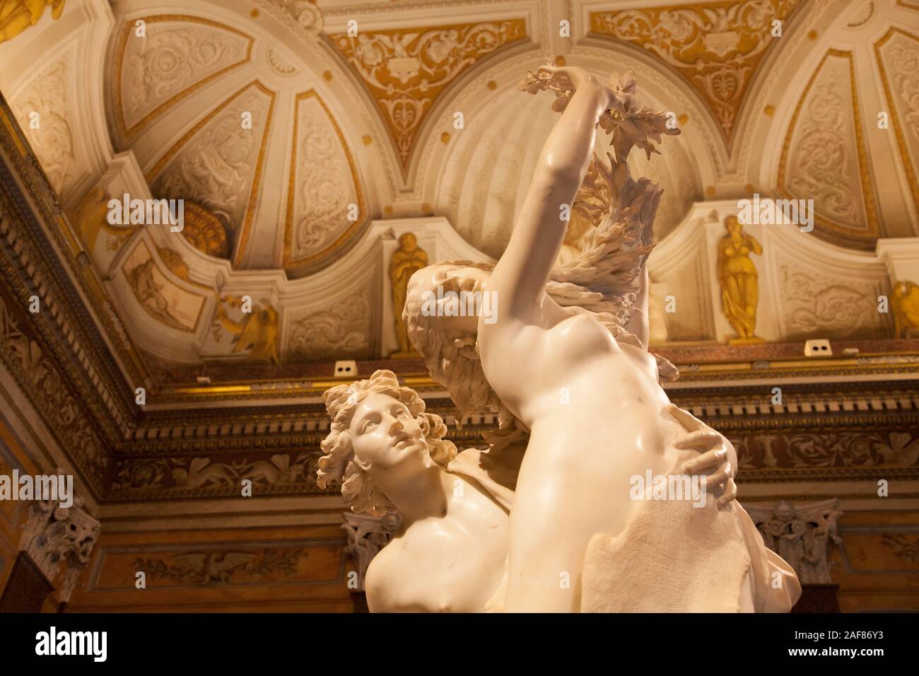 The sculpture Apollo and Daphne by Bernini in the Galleria Borghese, Rome Stock Photo