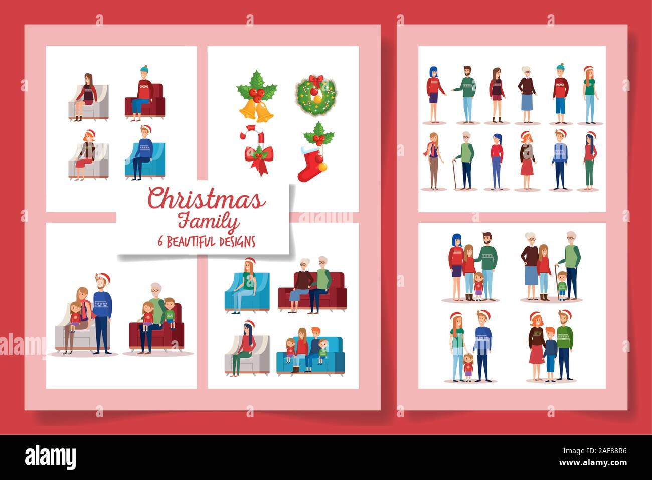Interiors christmas Stock Vector Images - Alamy