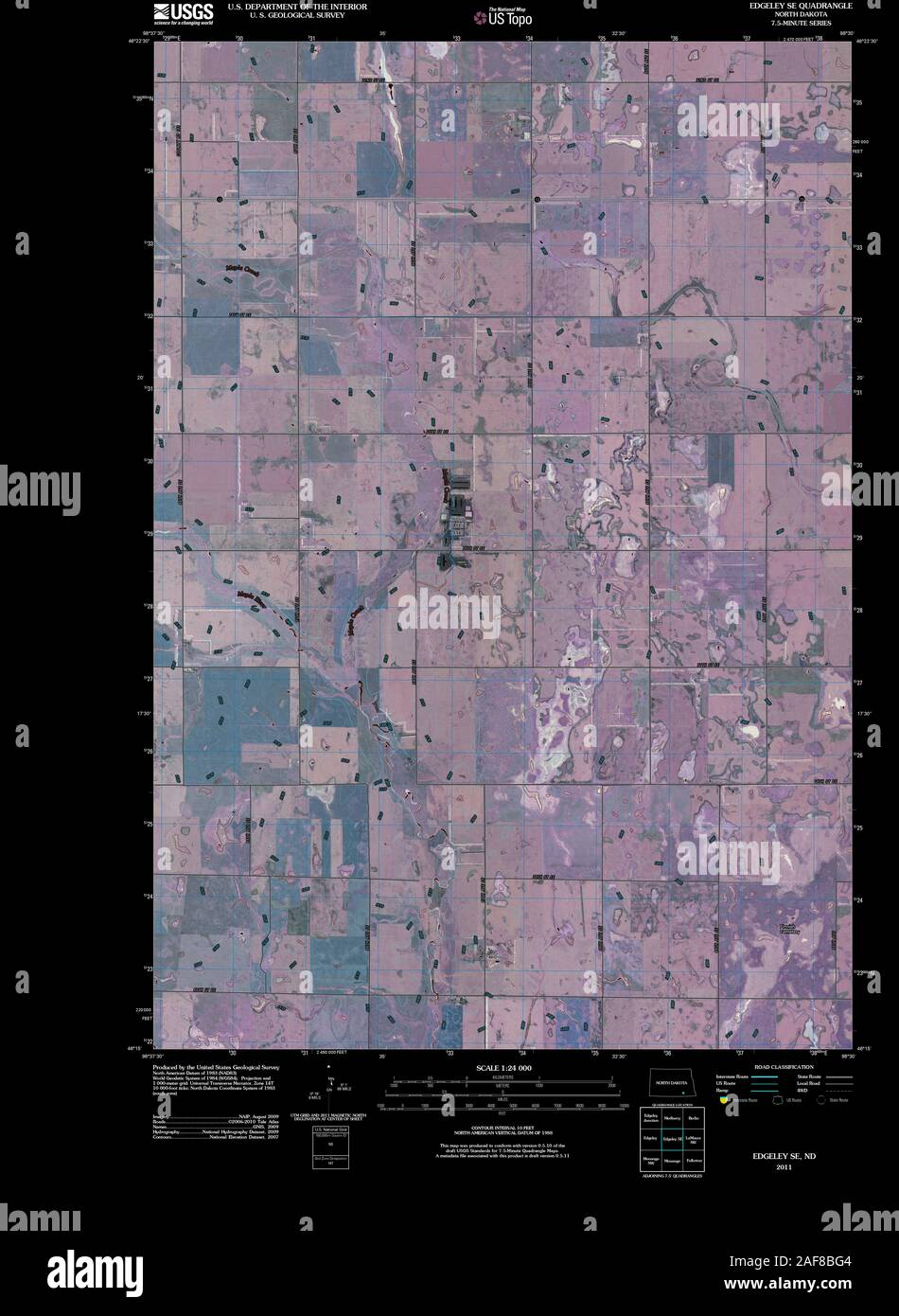 Edgeley north dakota map hires stock photography and images Alamy