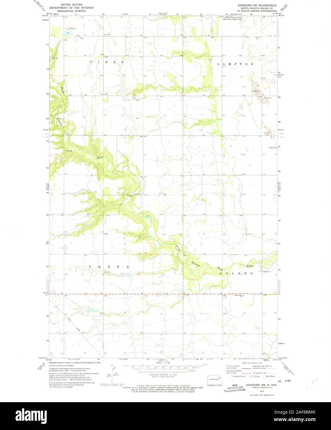 Map of edinburg north dakota hires stock photography and images Alamy