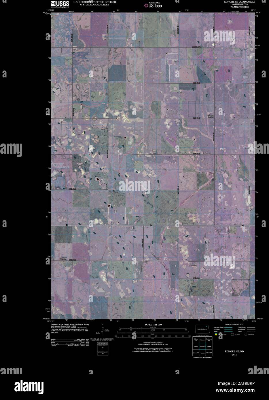 Map of edmore north dakota hires stock photography and images Alamy