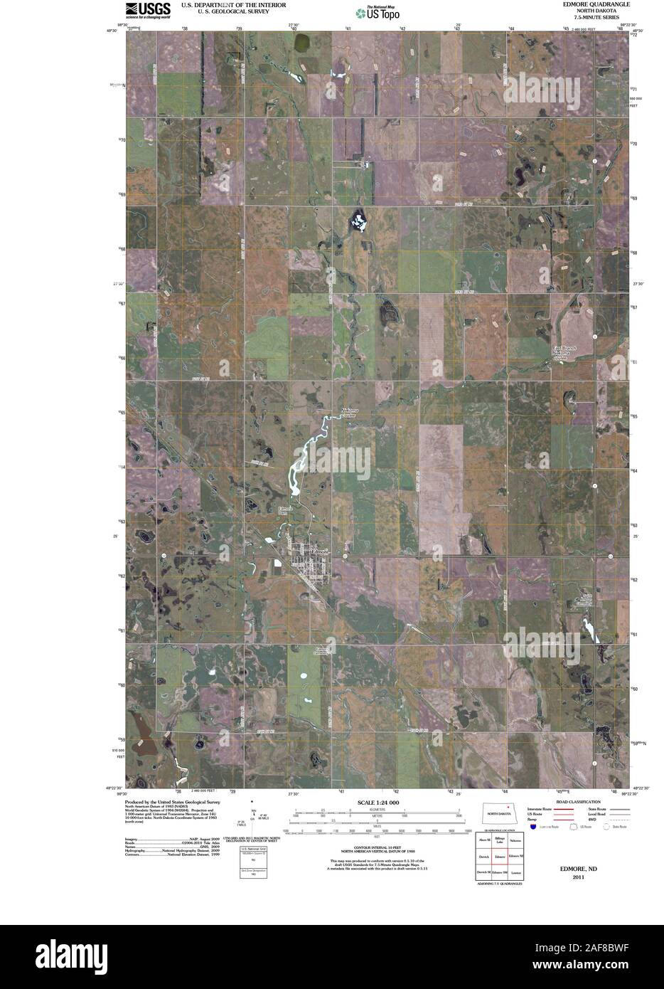 Map of edmore north dakota hires stock photography and images Alamy