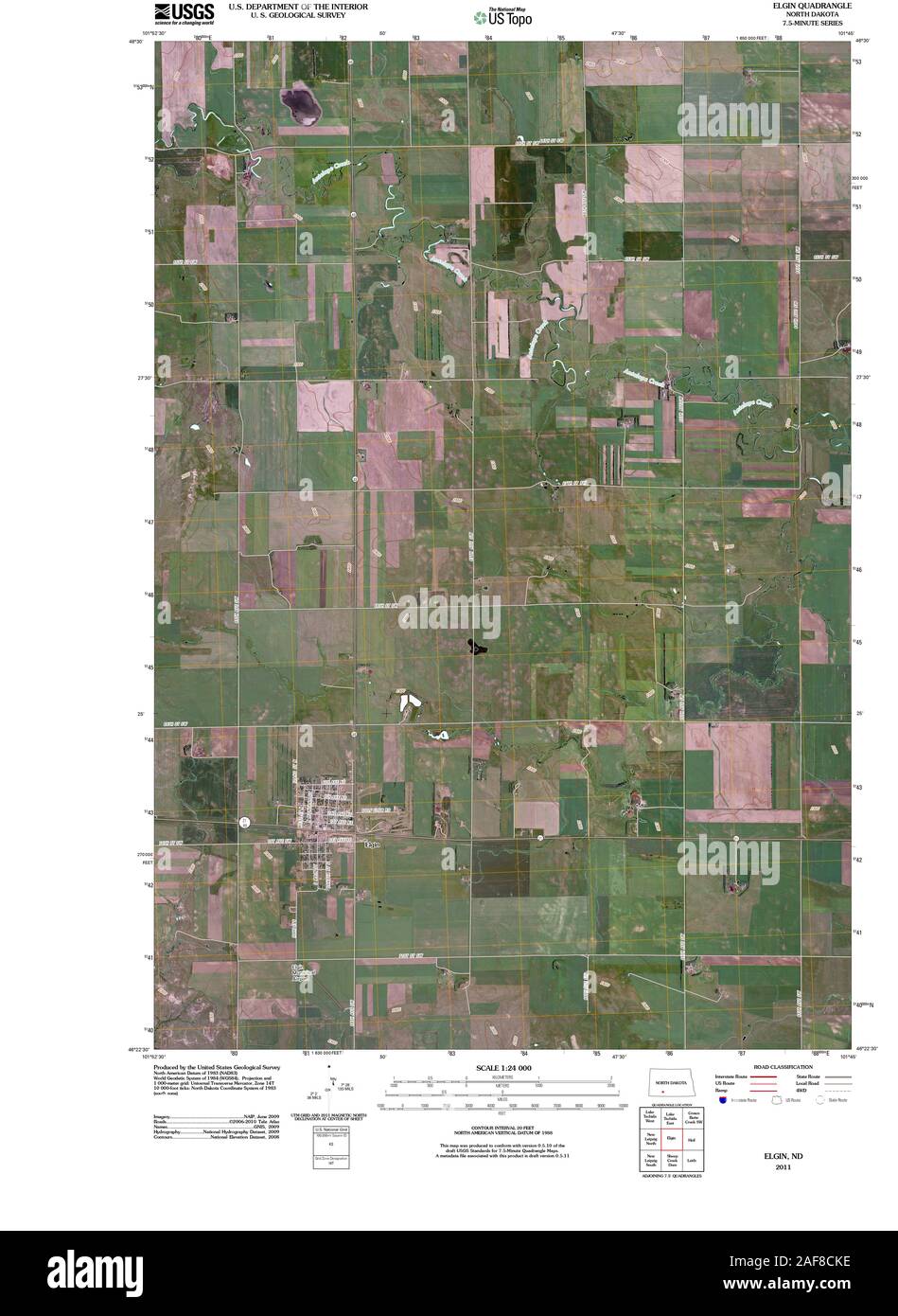 Map of elgin north dakota hires stock photography and images Alamy