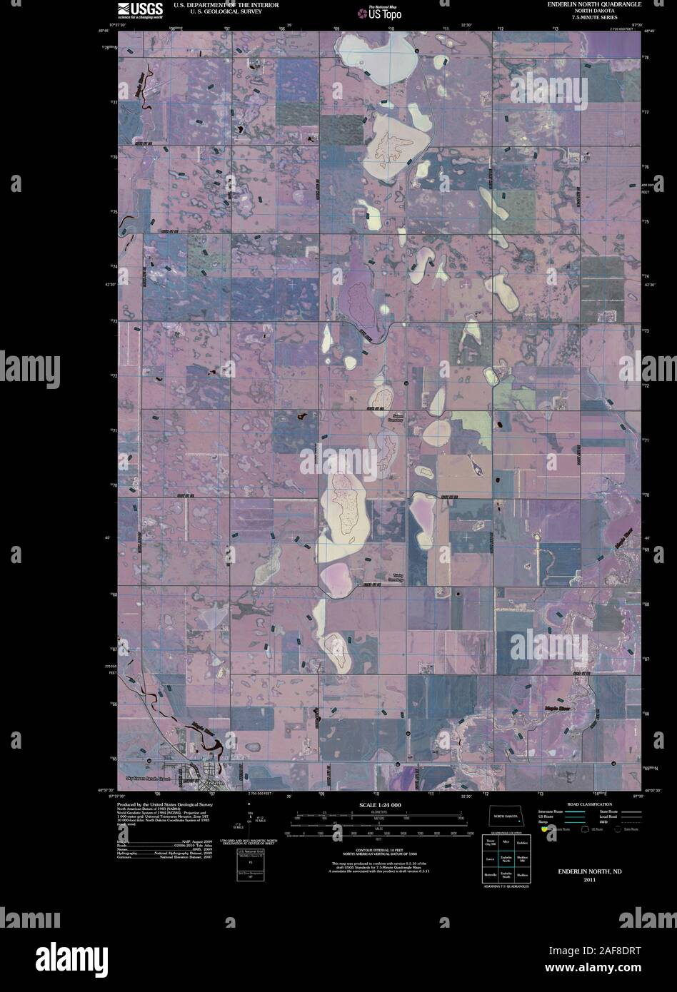 Map of enderlin hires stock photography and images Alamy