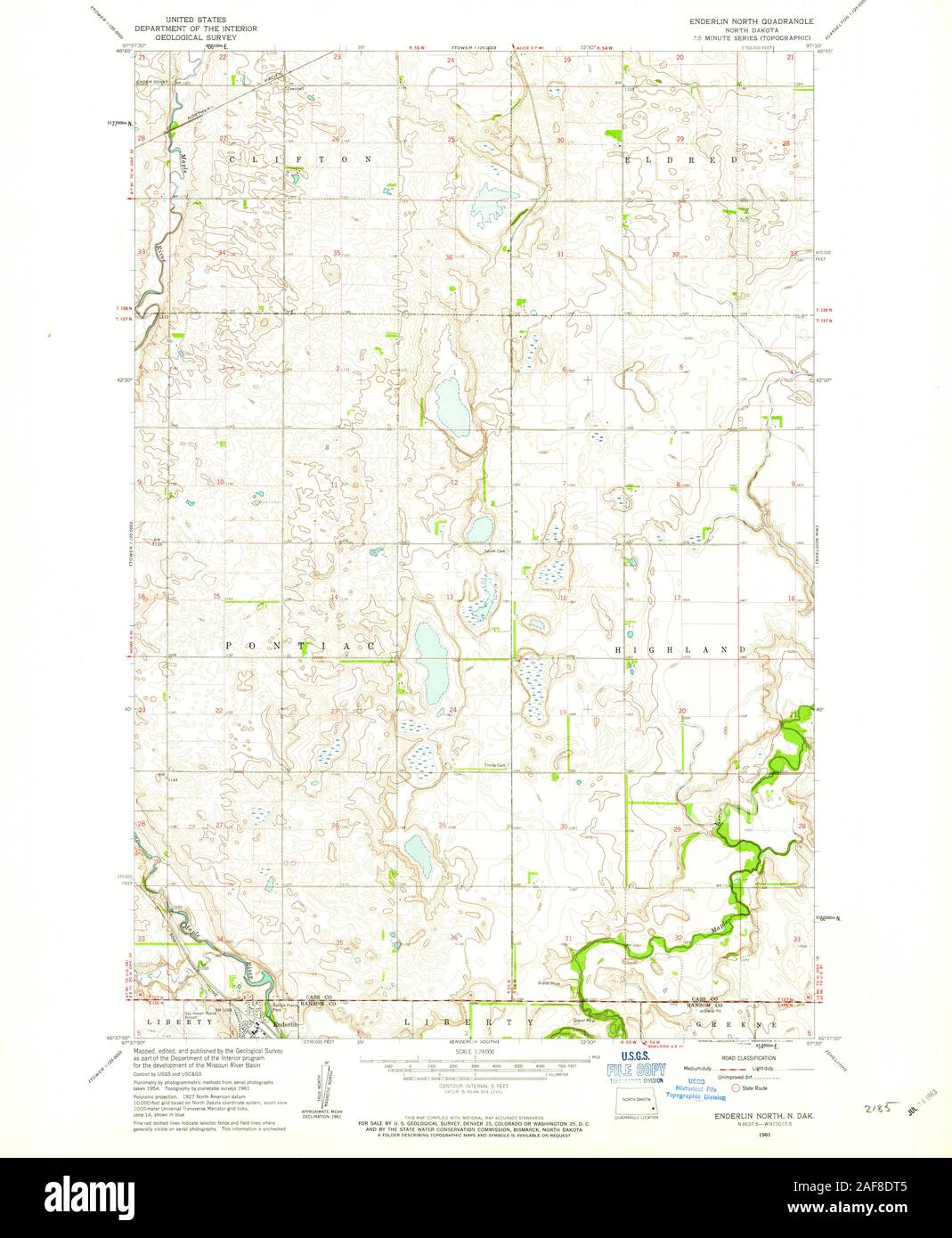 Enderlin map hires stock photography and images Alamy