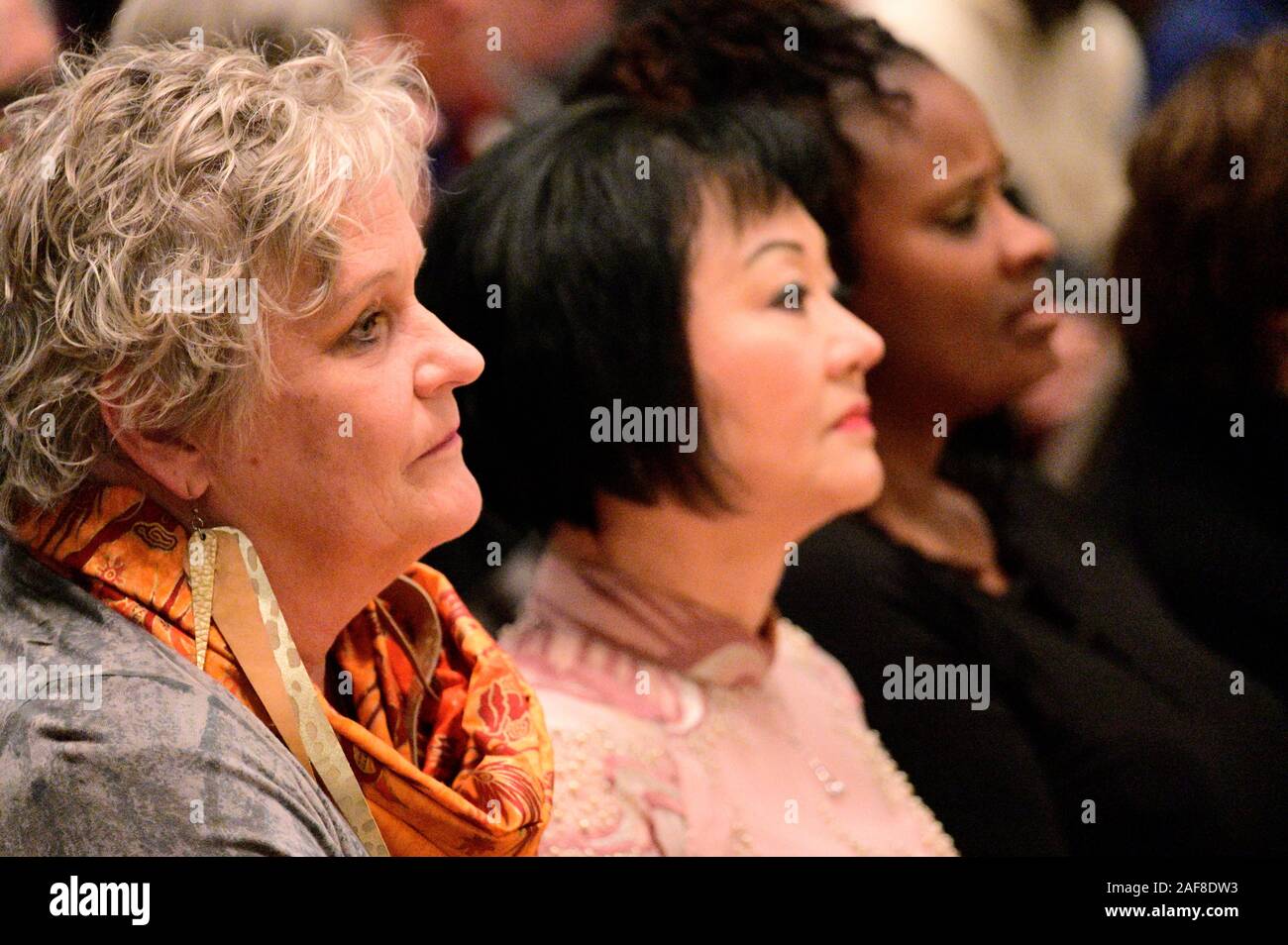 Dr. Kim Phœc attends the Philadelphia Orchestra performance of Children of the Fire, by composer-in-residence Hannibal Lokumbe at the Philadelphia Epi Stock Photo