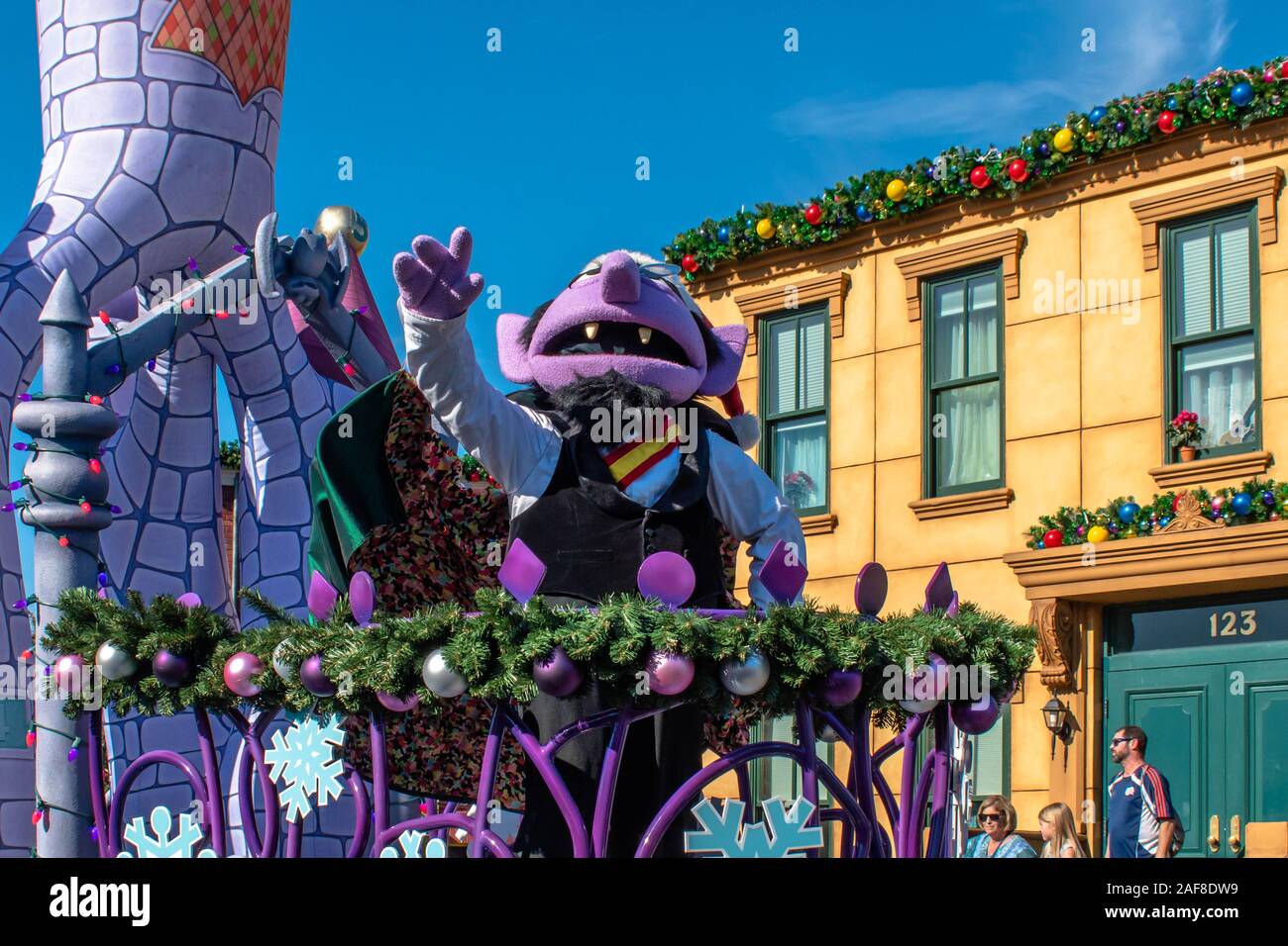 Orlando, Florida. December 07, 2019. Count Von Count in Sesame Street