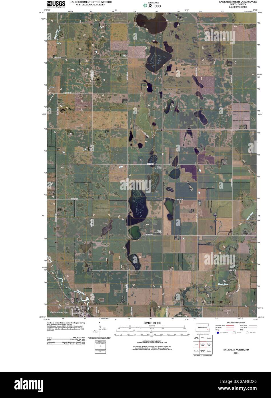 Map of enderlin north dakota hires stock photography and images Alamy