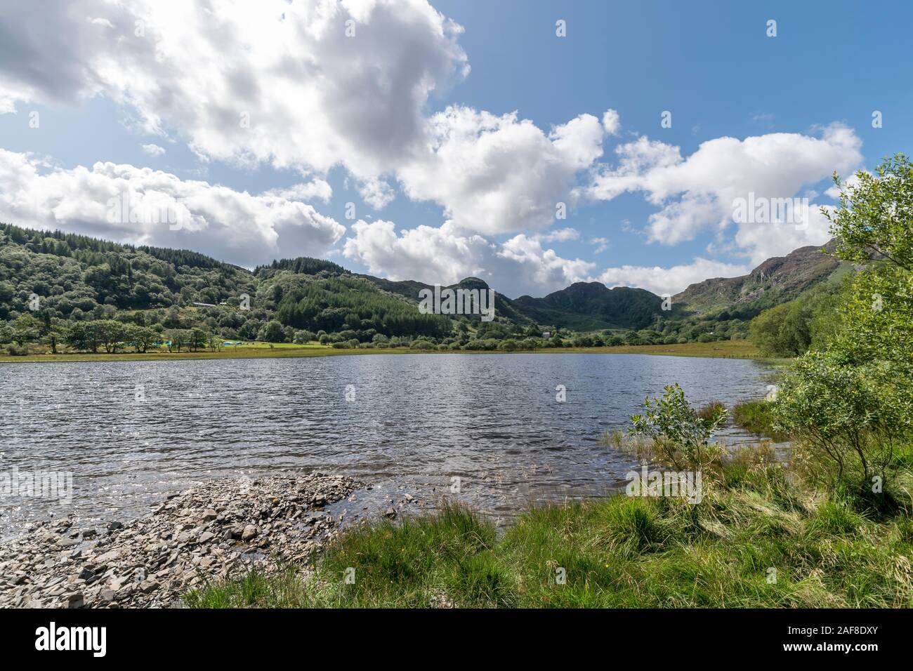 Llyn Crafnant near Llanrwst in the Snowdonia National Park in North Wales Stock Photo