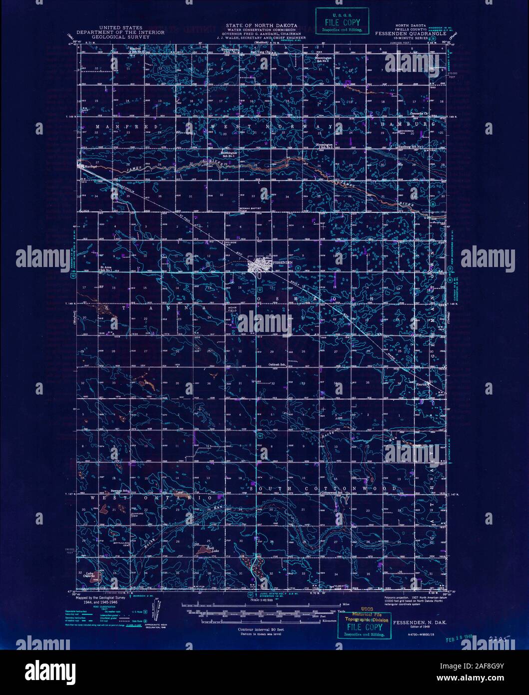 Fessenden map hires stock photography and images Alamy
