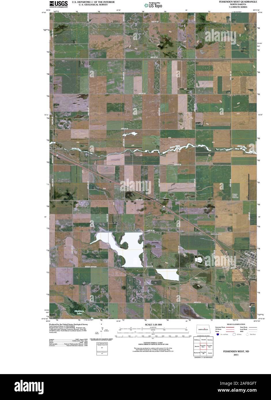 Map of fessenden north dakota hires stock photography and images Alamy