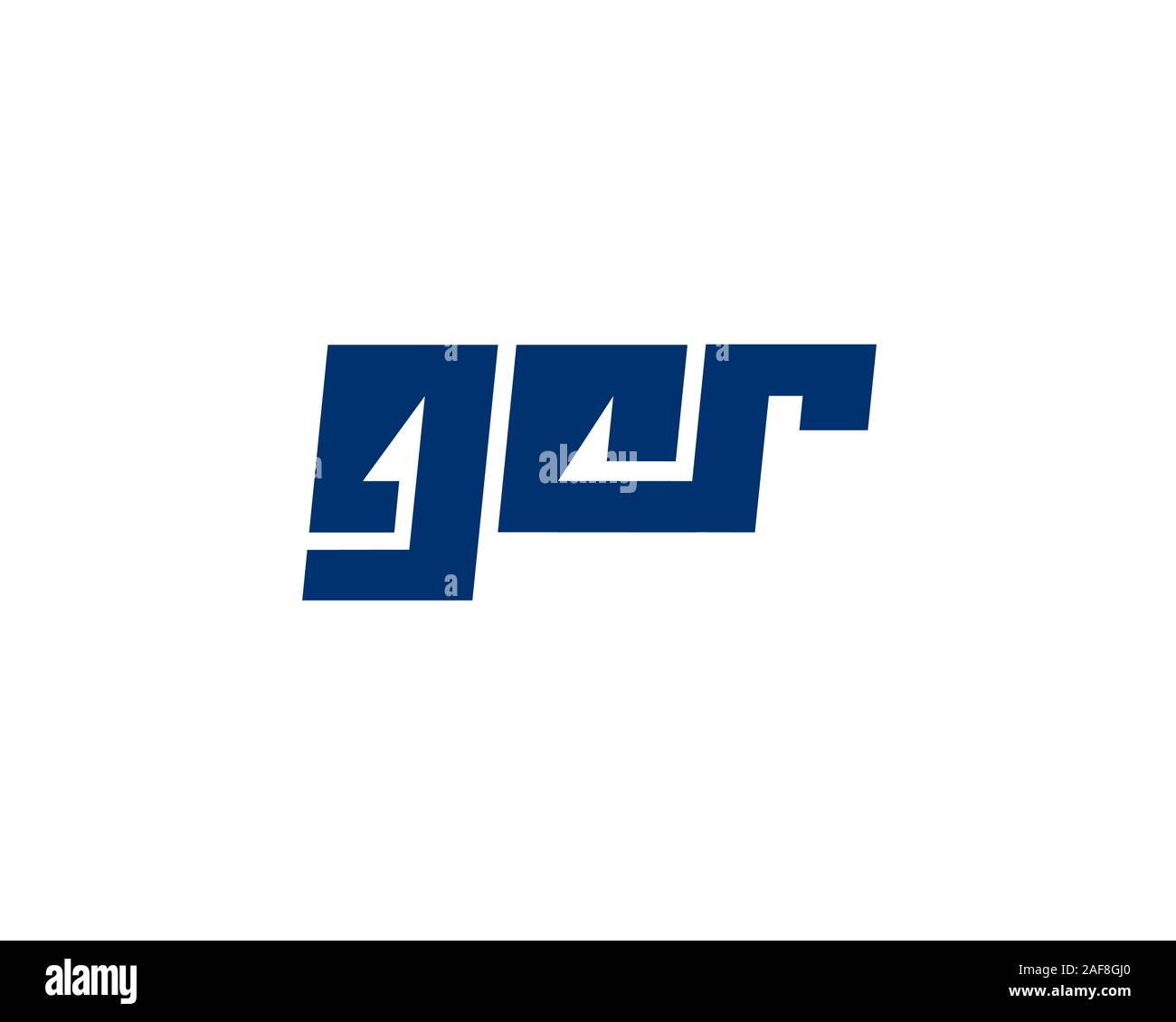g c r typography Stock Vector