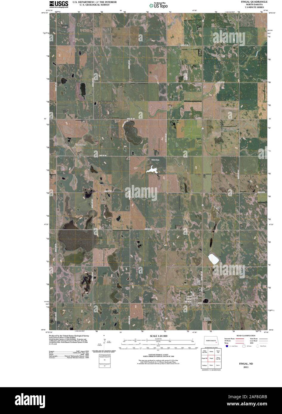 Map of fingal north dakota hires stock photography and images Alamy