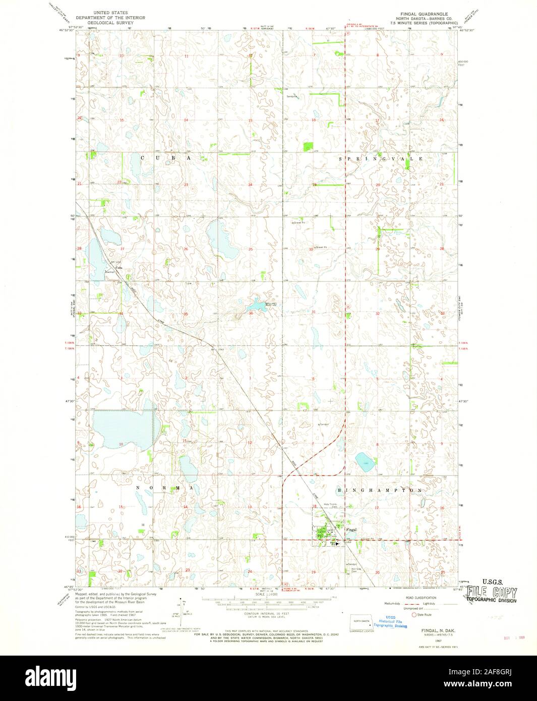 Map of fingal north dakota hires stock photography and images Alamy