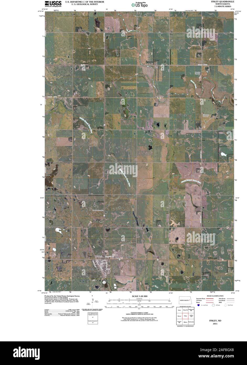 Finley north dakota map hi-res stock photography and images - Alamy