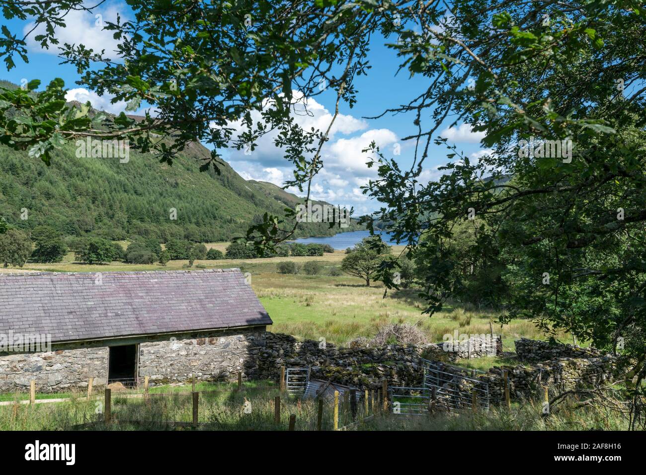 Llyn Crafnant near Llanrwst in the Snowdonia National Park in North Wales Stock Photo