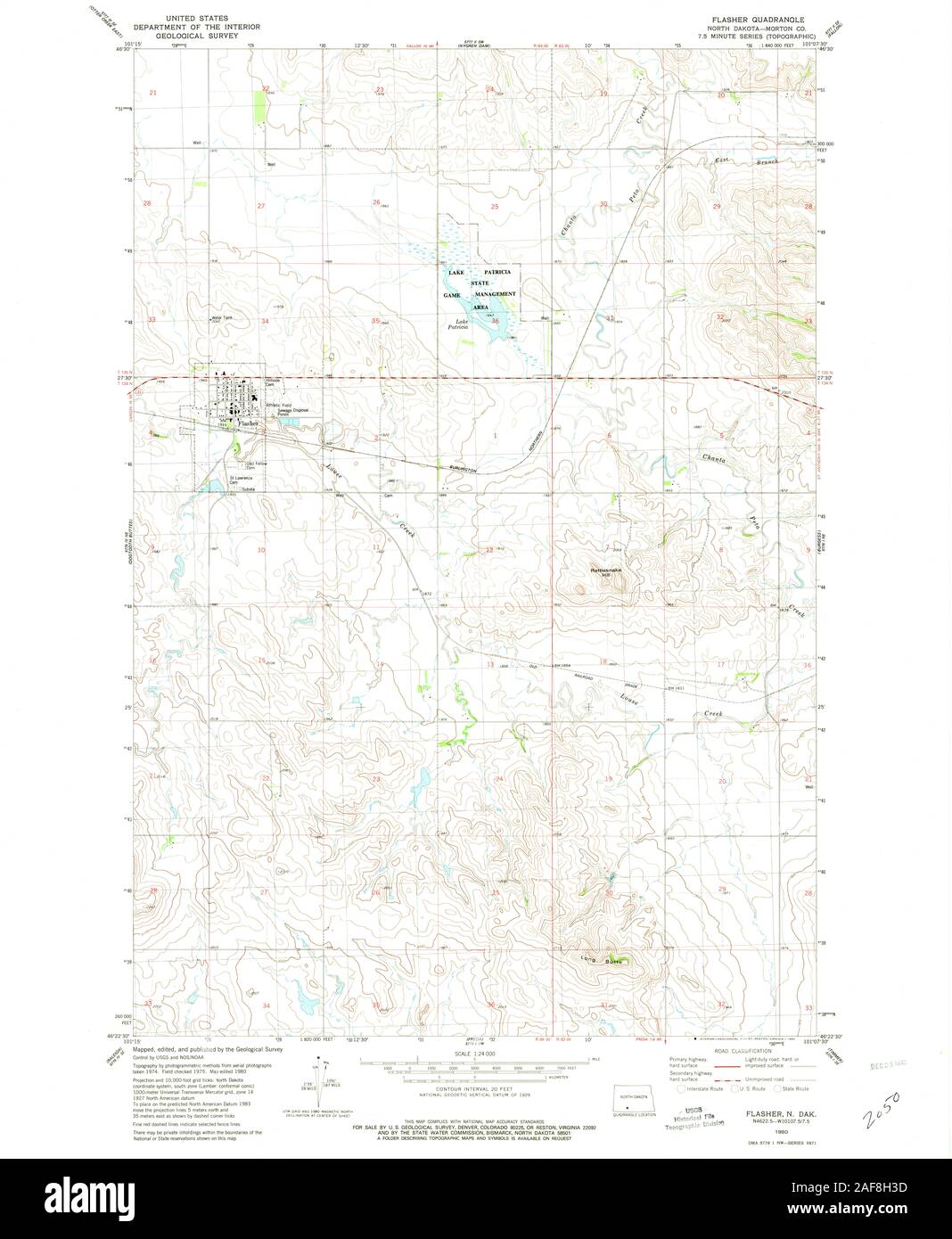 Flasher north dakota map Cut Out Stock Images & Pictures Alamy