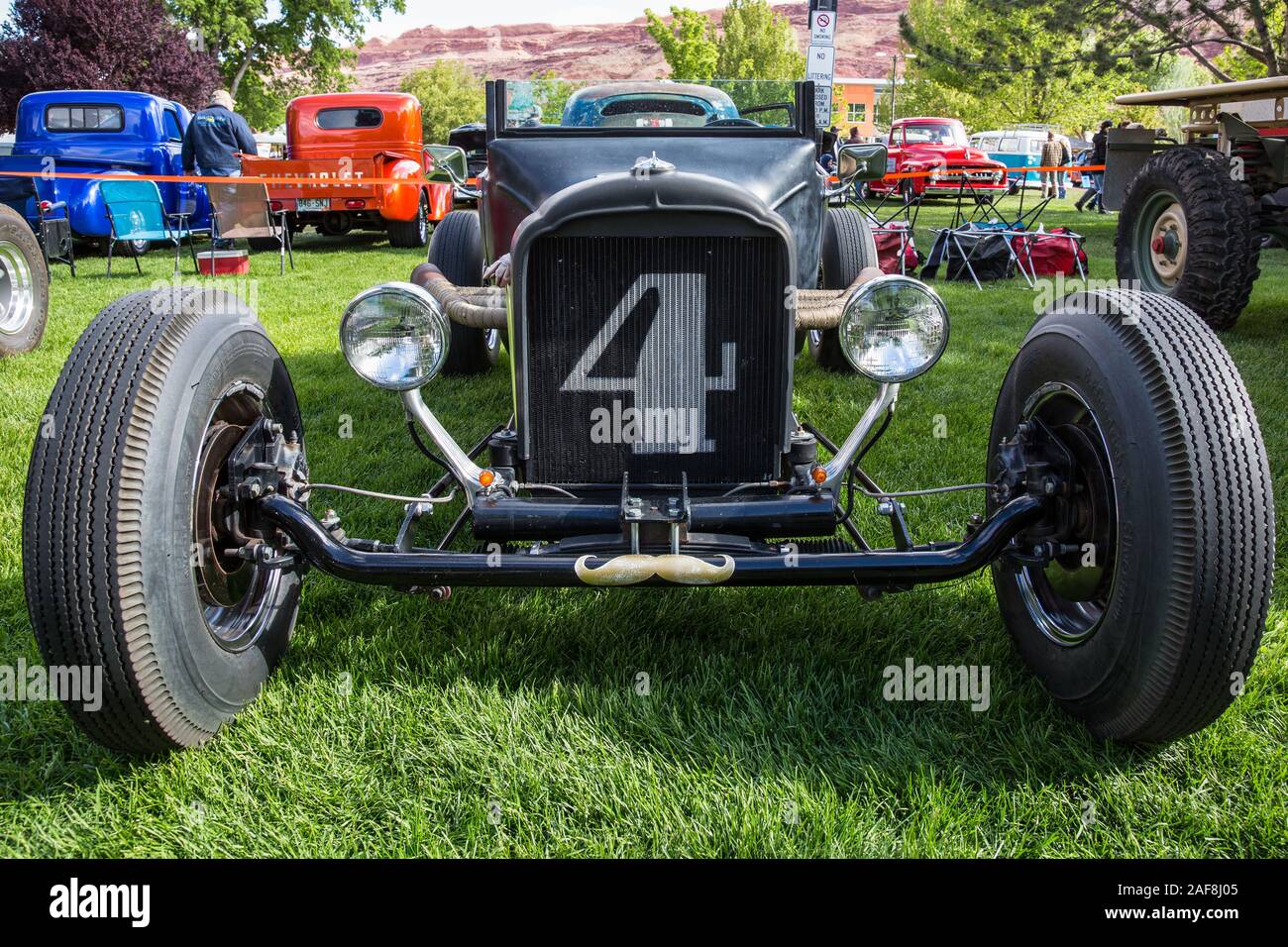A bucketT rat rod, built on a 1920 Ford Model T body and heavily