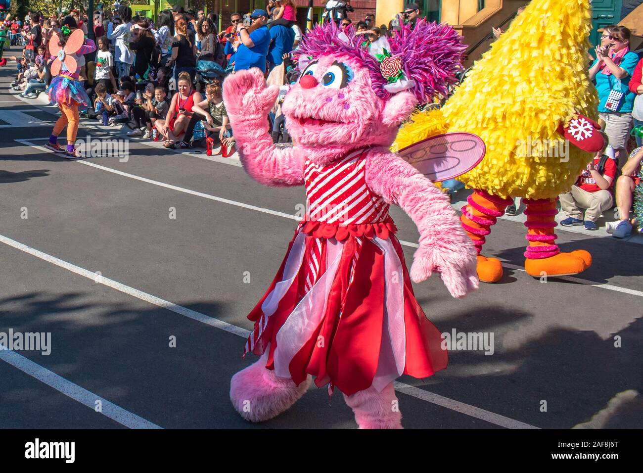 Orlando, Florida. December 07, 2019. Rosita in Sesame Street Christmas