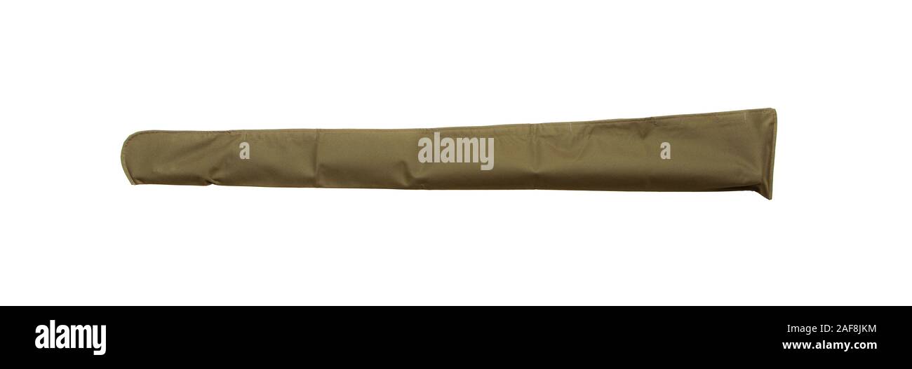 Green soft case for guns isolated for white background Stock Photo - Alamy