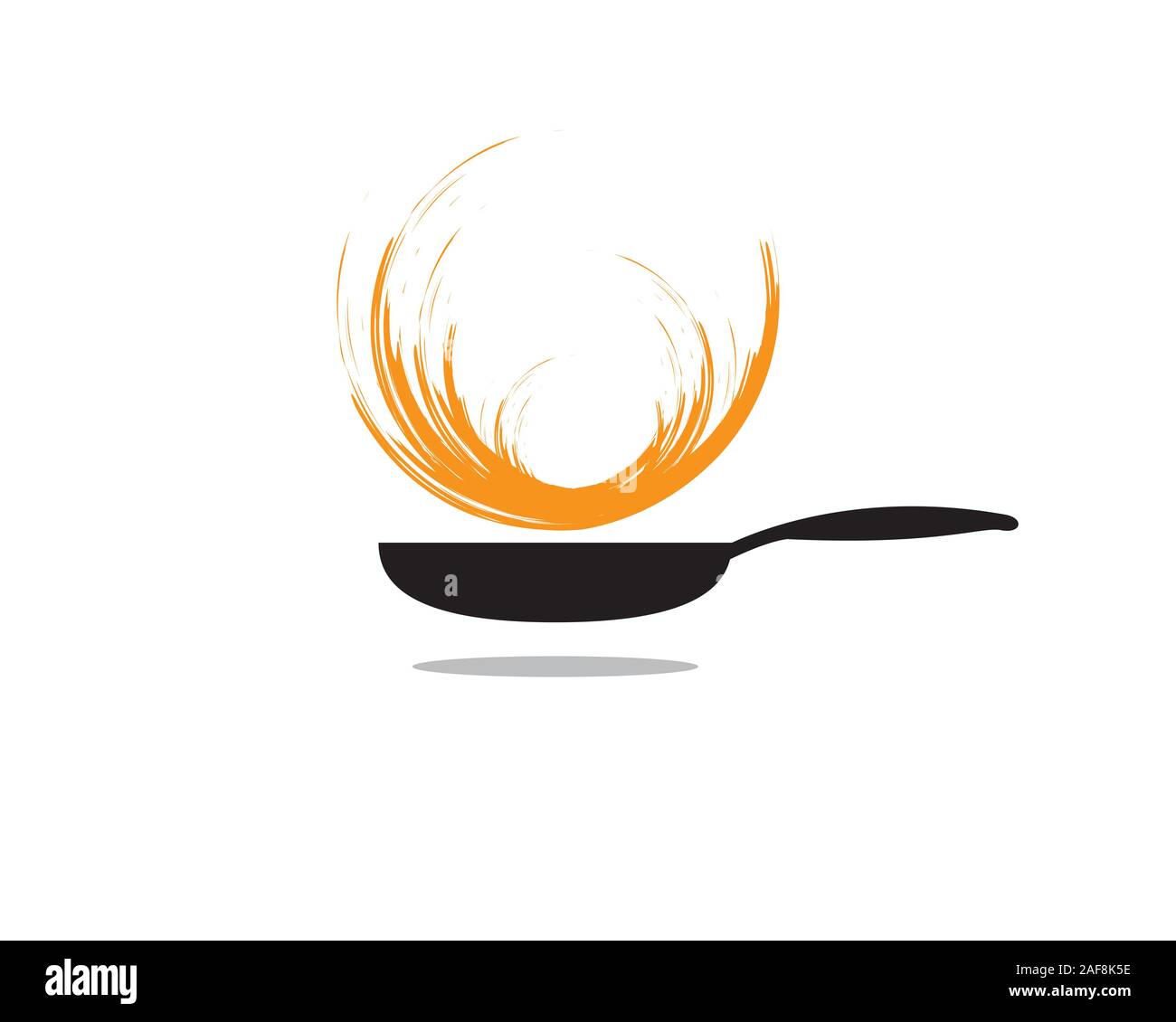 cook flame fire stove tool kitchen chef restaurant Stock Vector Image