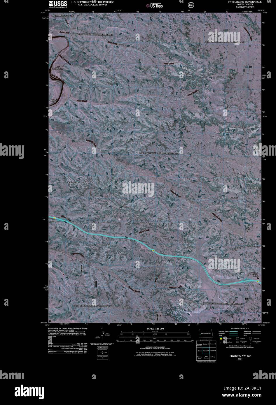 Map of fryburg hires stock photography and images Alamy