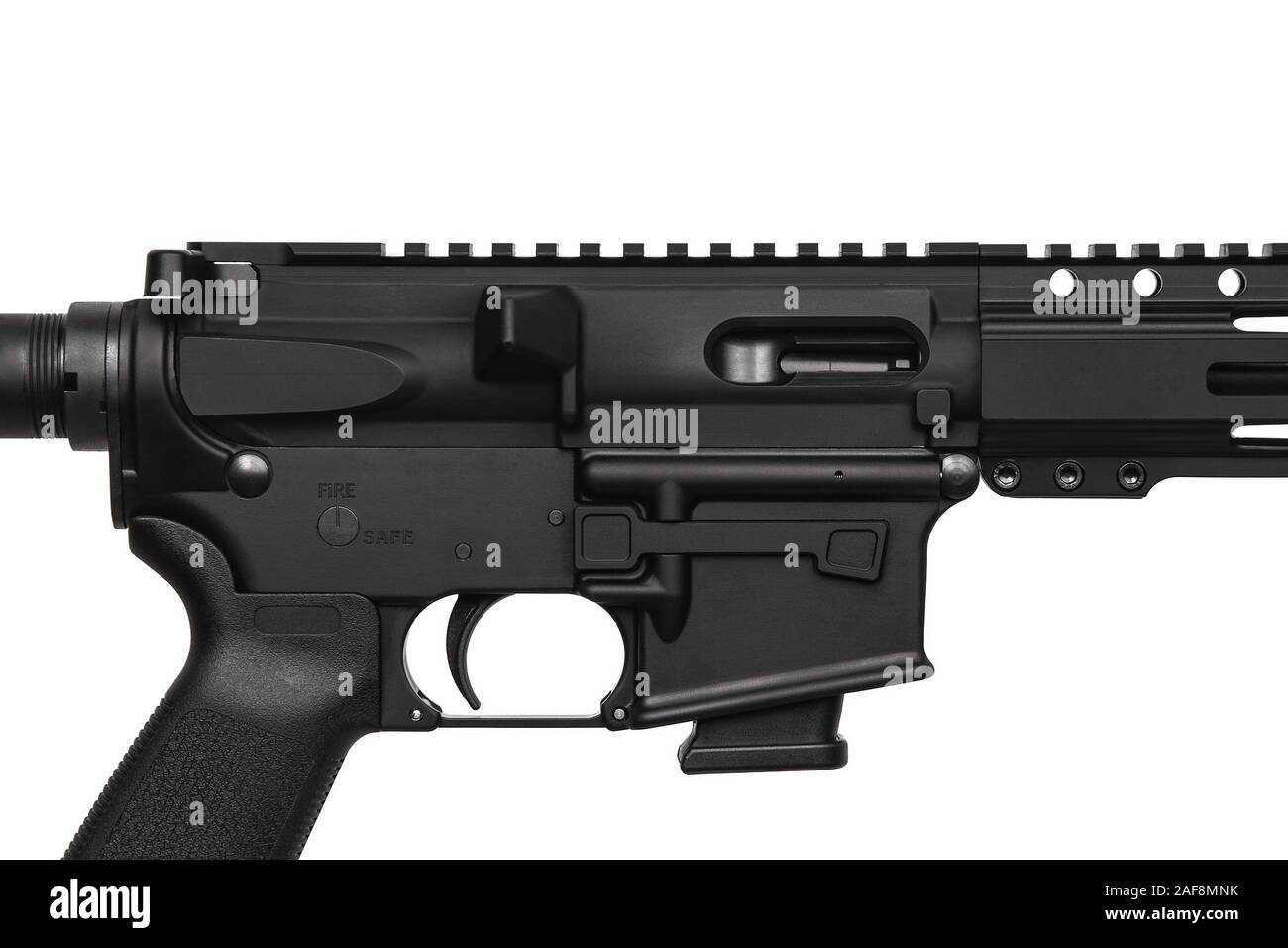 Automatic Rifle Background Modern automatic rifle isolated on white background Stock Photo - Alamy