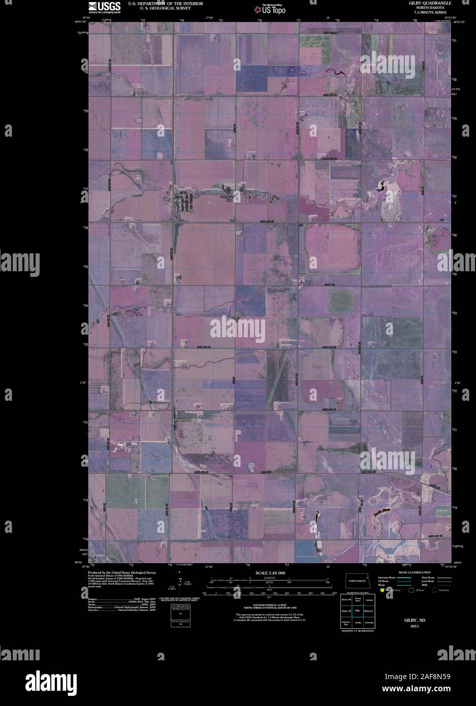 Map of gilby hires stock photography and images Alamy